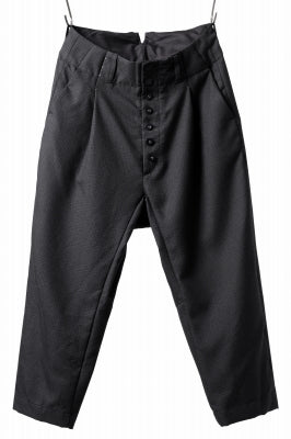 KLASICA SABRON CONSTRUCTED TROUSERS / REPULSION NIGHT GLEN CHECK WOOL