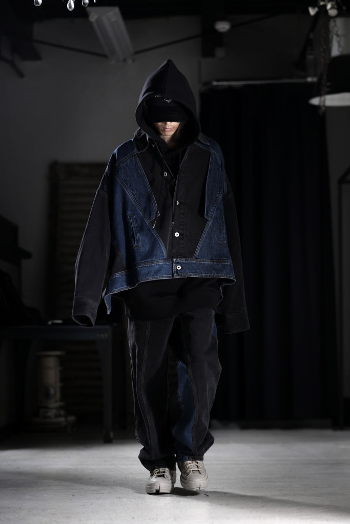 Feng Chen Wang 2 IN 1 HOODIE WITH FELTED BACKING