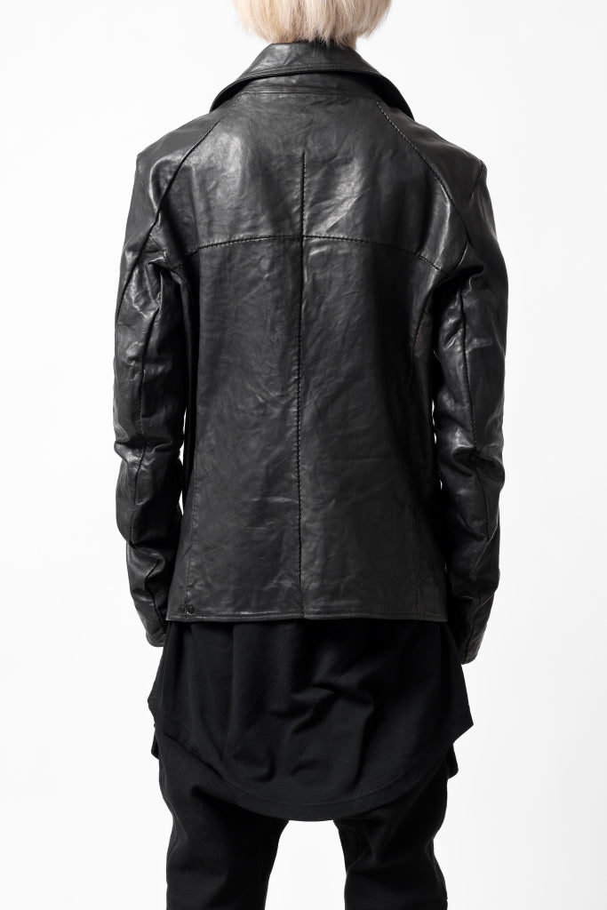 incarnation exclusive SOFT-FINISHED HORSE LEATHER DOUBLE BREAST MOTO JACKET MB-2 / OBJECT DYED