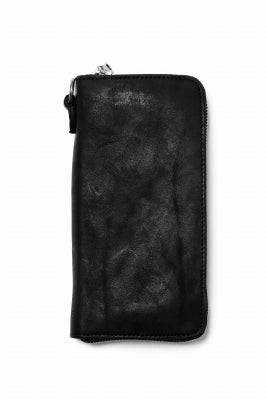 ISAMU KATAYAMA BACKLASH exclusive ROUND FASTNER WALLET / DOUBLE-SHOULDER OBJECT DYED 