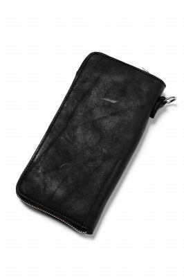 ISAMU KATAYAMA BACKLASH exclusive ROUND FASTNER WALLET / DOUBLE-SHOULDER OBJECT DYED 