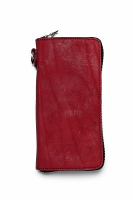 ISAMU KATAYAMA BACKLASH exclusive ROUND FASTNER WALLET / DOUBLE-SHOULDER OBJECT DYED 