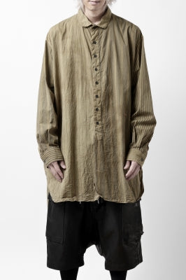 KLASICA REGULAR COLLAR OVER SIZED SHIRT / GARMENT NATURAL DYED