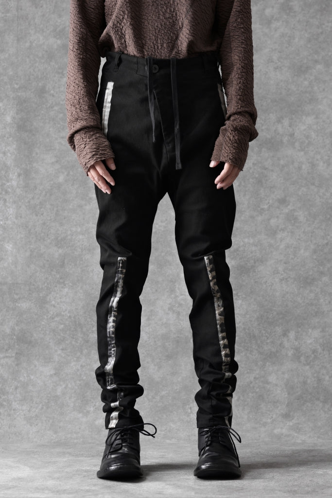 BORIS BIDJAN SABERI SLIM FIT PANTS / OBJECT DYED & SEAM TAPED "P11-F1939"