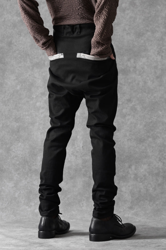 BORIS BIDJAN SABERI SLIM FIT PANTS / OBJECT DYED & SEAM TAPED "P11-F1939"