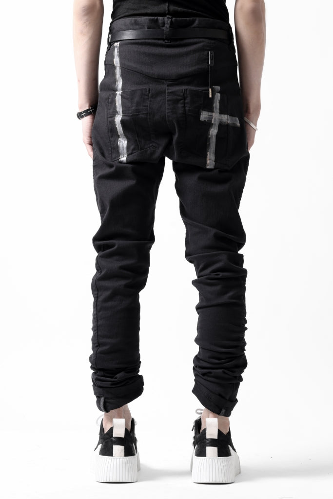 BORIS BIDJAN SABERI TIGHT FIT PANTS / OBJECT DYED & SEAM TAPED "P13.TF-FTS10001"