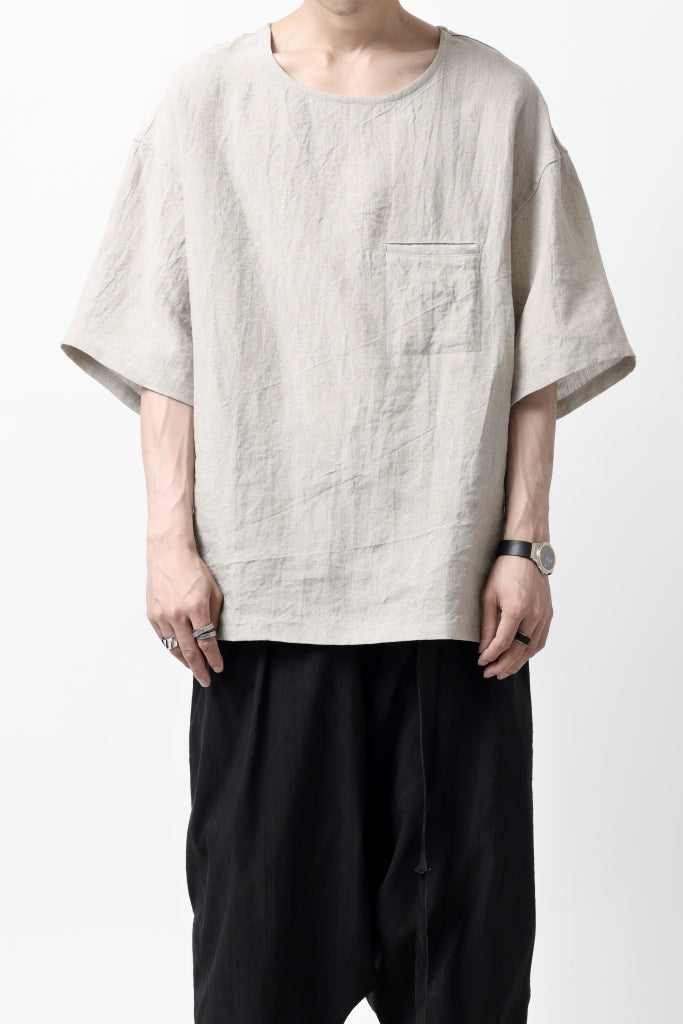 ISAMU KATAYAMA BACKLASH PULLOVER POCKET SHIRT / SOFT LINEN