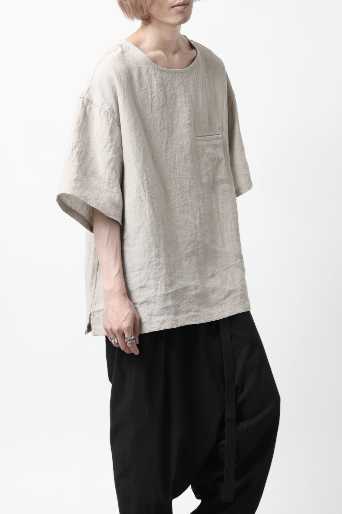 ISAMU KATAYAMA BACKLASH PULLOVER POCKET SHIRT / SOFT LINEN