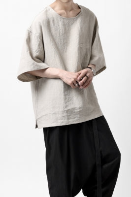 ISAMU KATAYAMA BACKLASH PULLOVER POCKET SHIRT / SOFT LINEN