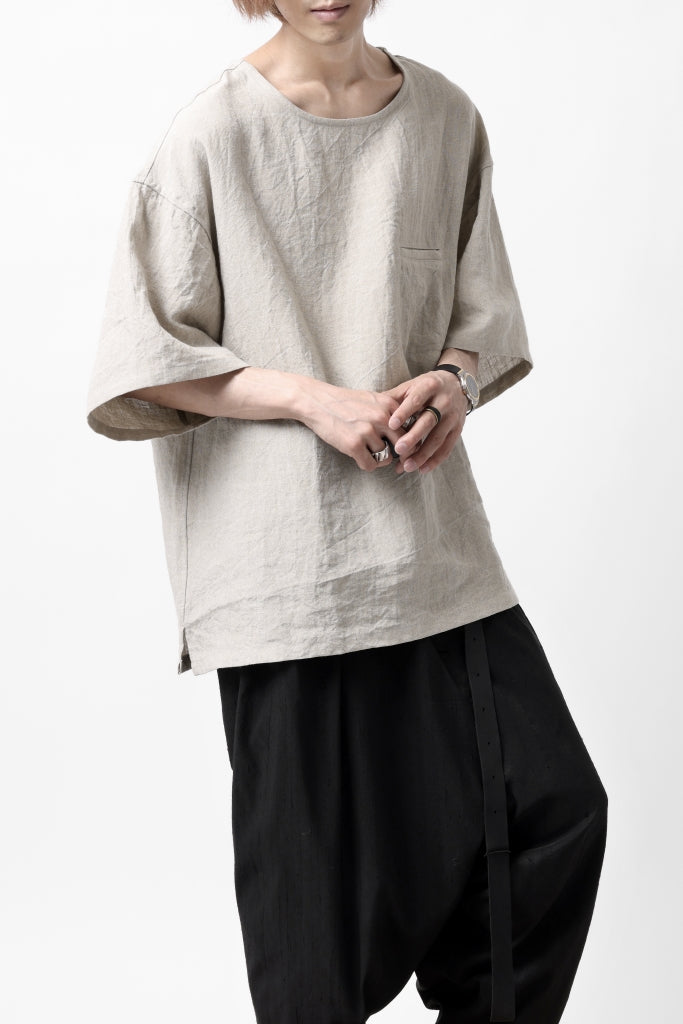 ISAMU KATAYAMA BACKLASH PULLOVER POCKET SHIRT / SOFT LINEN