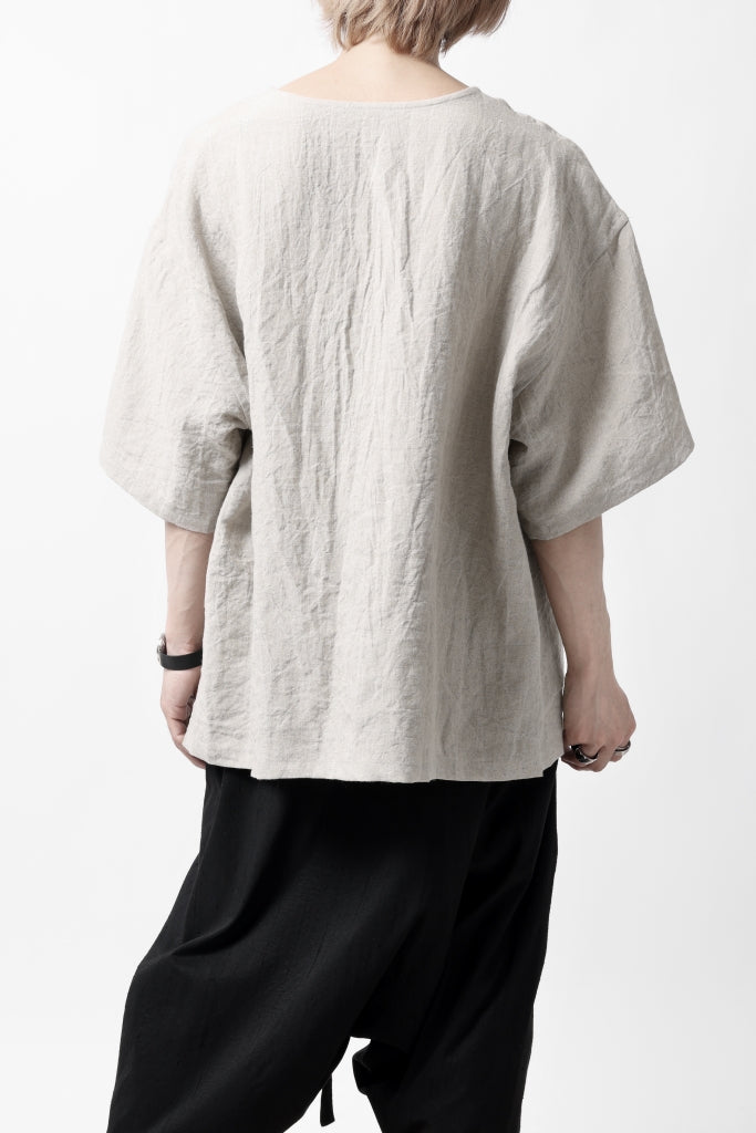 ISAMU KATAYAMA BACKLASH PULLOVER POCKET SHIRT / SOFT LINEN