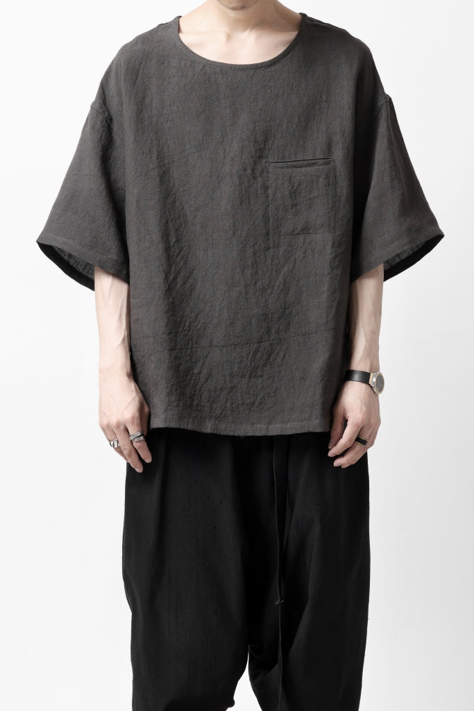 ISAMU KATAYAMA BACKLASH PULLOVER POCKET SHIRT / SOFT LINEN