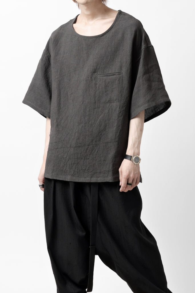 ISAMU KATAYAMA BACKLASH PULLOVER POCKET SHIRT / SOFT LINEN