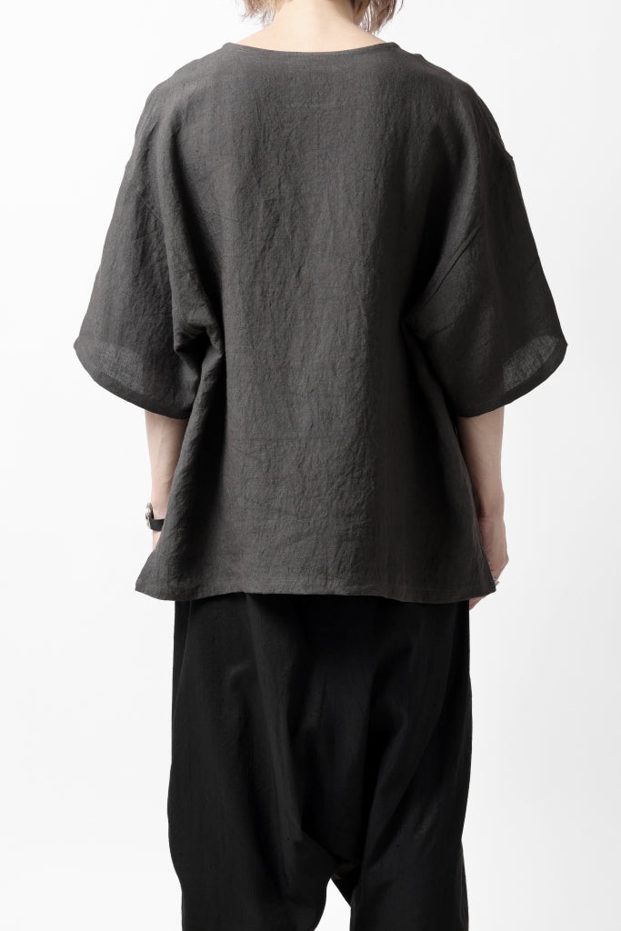 ISAMU KATAYAMA BACKLASH PULLOVER POCKET SHIRT / SOFT LINEN