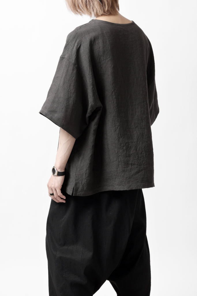 ISAMU KATAYAMA BACKLASH PULLOVER POCKET SHIRT / SOFT LINEN