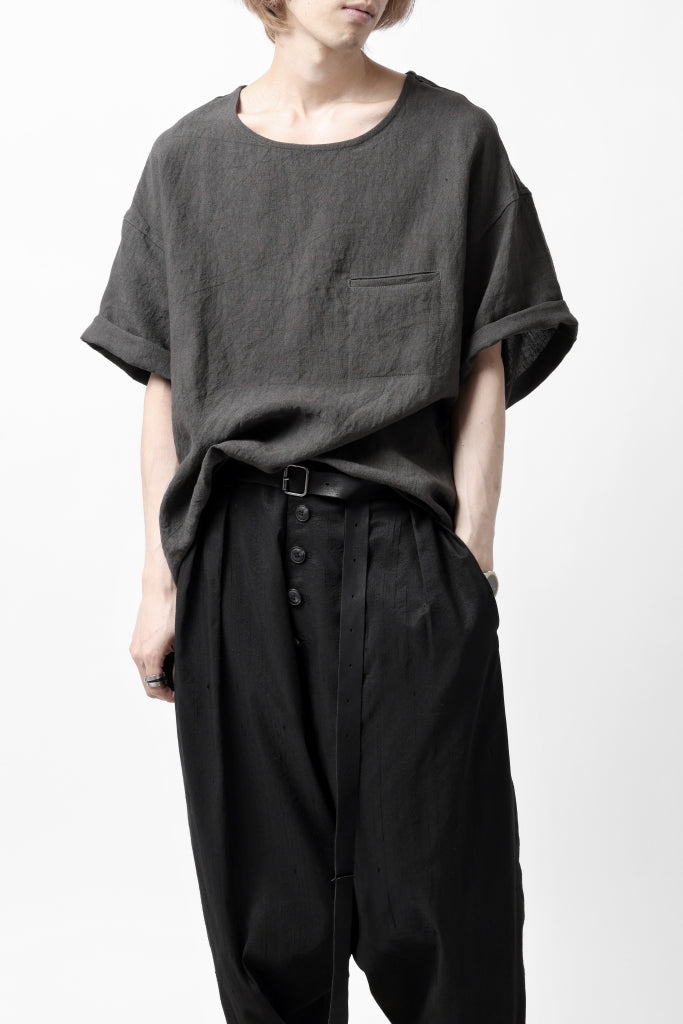 ISAMU KATAYAMA BACKLASH PULLOVER POCKET SHIRT / SOFT LINEN