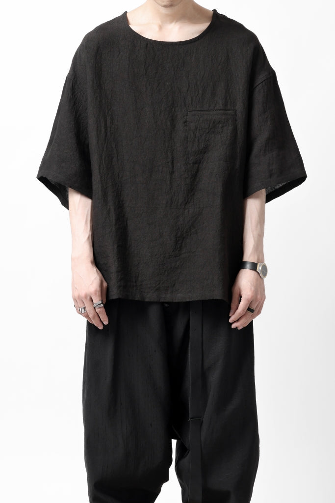 ISAMU KATAYAMA BACKLASH PULLOVER POCKET SHIRT / SOFT LINEN