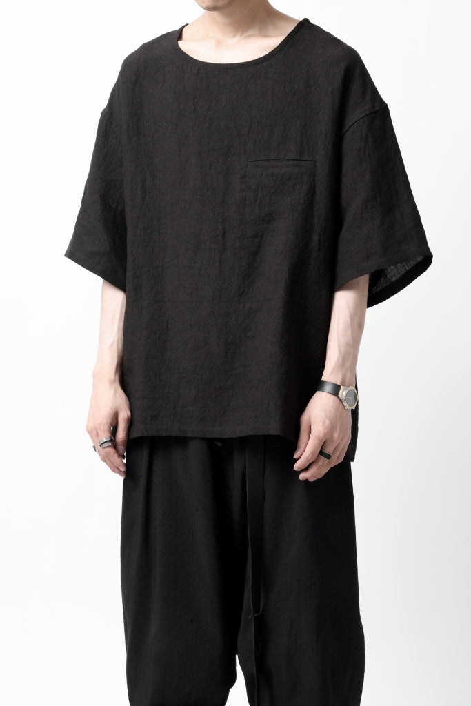 ISAMU KATAYAMA BACKLASH PULLOVER POCKET SHIRT / SOFT LINEN