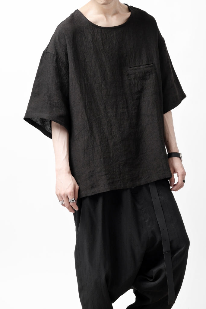 ISAMU KATAYAMA BACKLASH PULLOVER POCKET SHIRT / SOFT LINEN