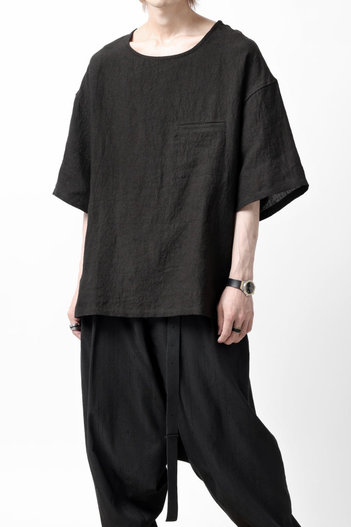 ISAMU KATAYAMA BACKLASH PULLOVER POCKET SHIRT / SOFT LINEN