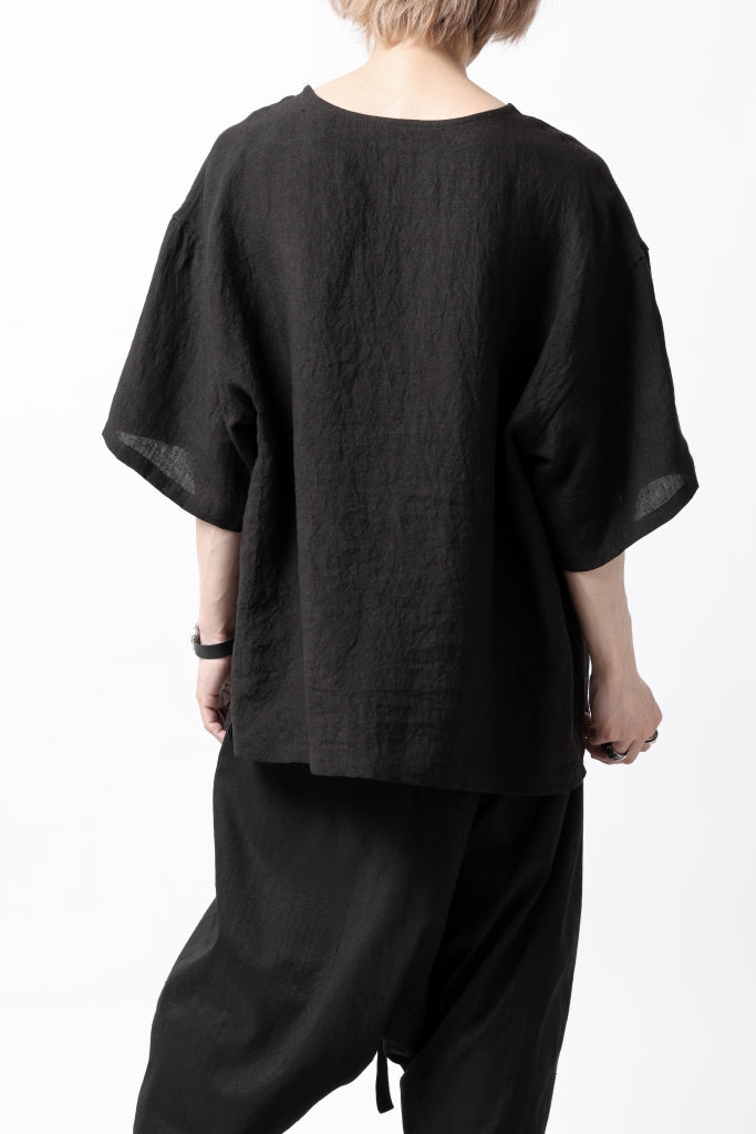 ISAMU KATAYAMA BACKLASH PULLOVER POCKET SHIRT / SOFT LINEN