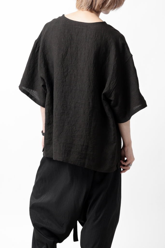 ISAMU KATAYAMA BACKLASH PULLOVER POCKET SHIRT / SOFT LINEN