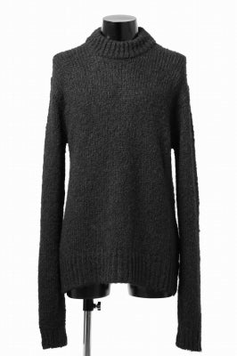 thom/krom MOCK NECK KNIT PULLOVER / ALPACA WOOL