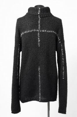 thom/krom HIGH COLLAR KNIT PULLOVER / ALPACA WOOL