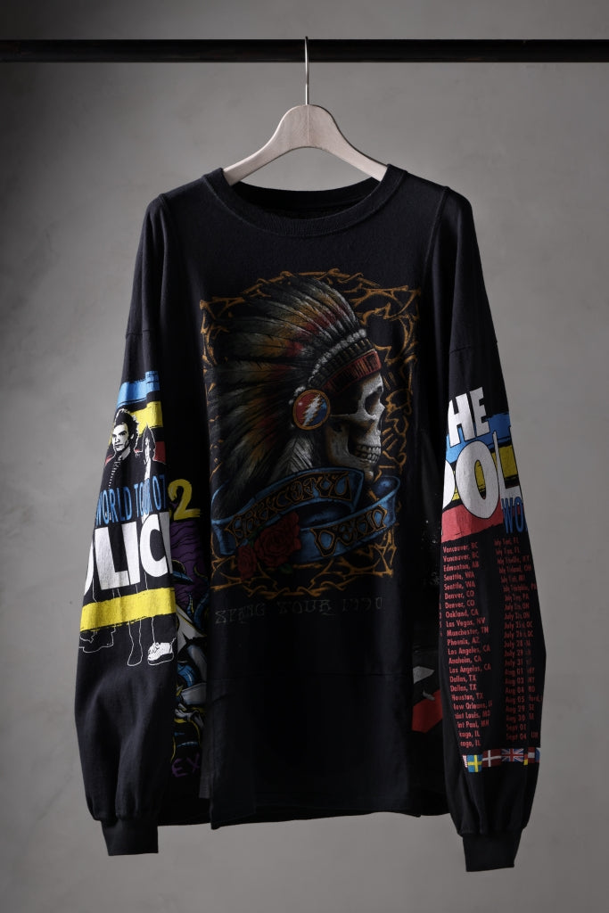 CHANGES VINTAGE REMAKE QUINTET PANEL LONG SLEEVE TEE