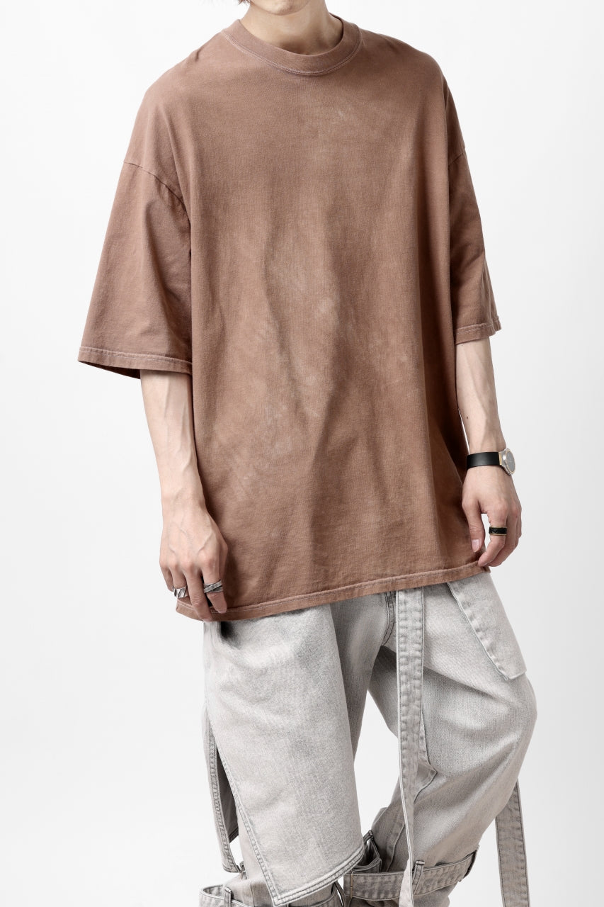 A.F ARTEFACT TEA DYED OVER SIZE TEE / PLAIN Ver.