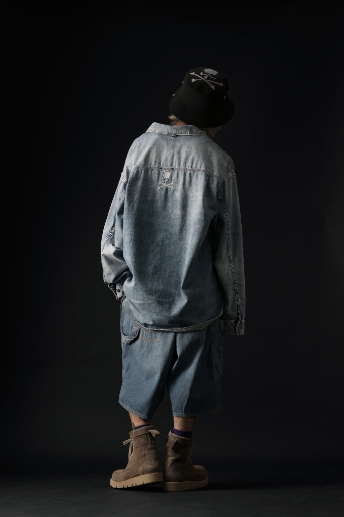 mastermind JAPAN LIGHT OZ SELVEDGE DENIM WORK SHORTS