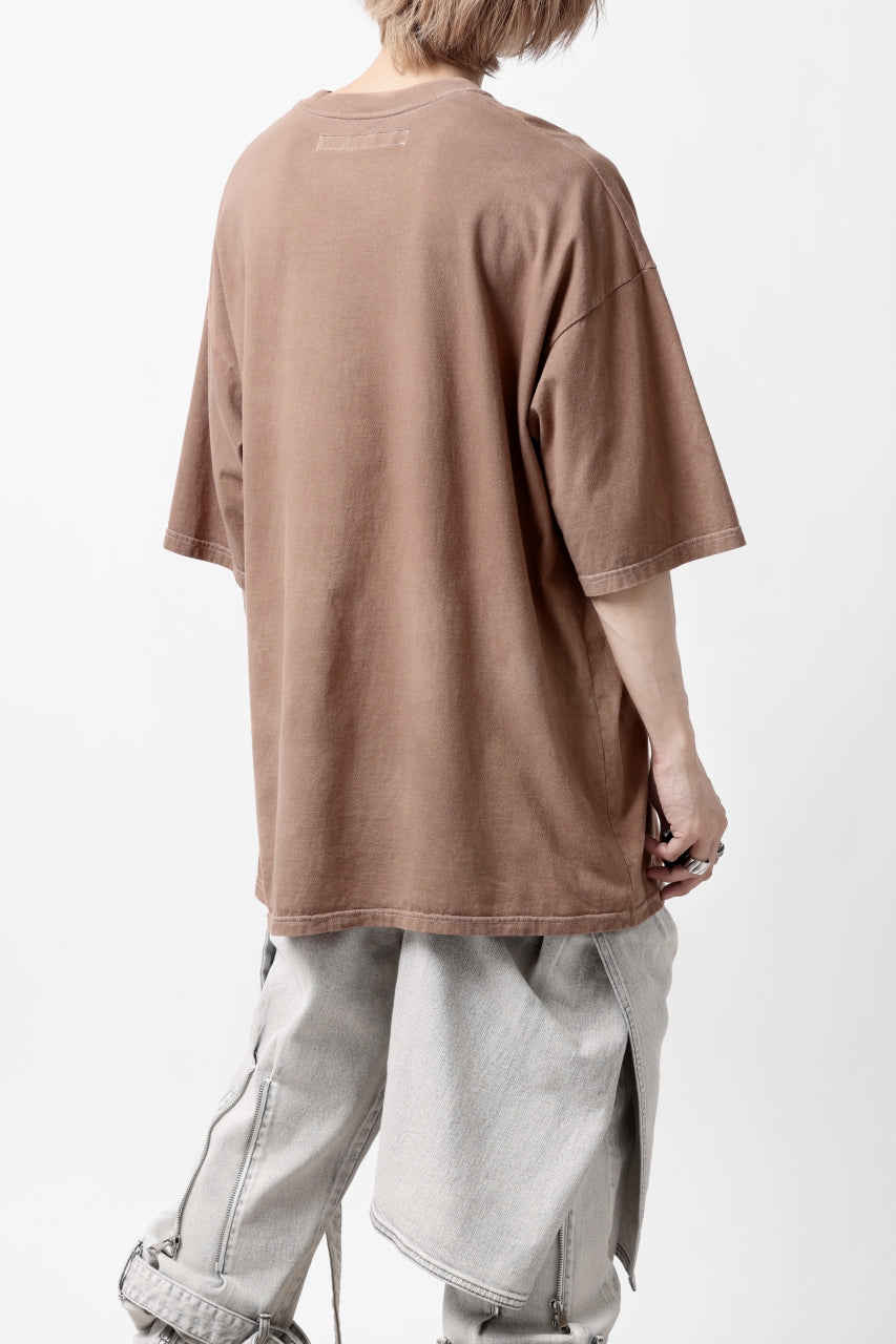 A.F ARTEFACT TEA DYED OVER SIZE TEE / PLAIN Ver.