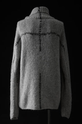 thom/krom HIGH COLLAR KNIT PULLOVER / ALPACA WOOL