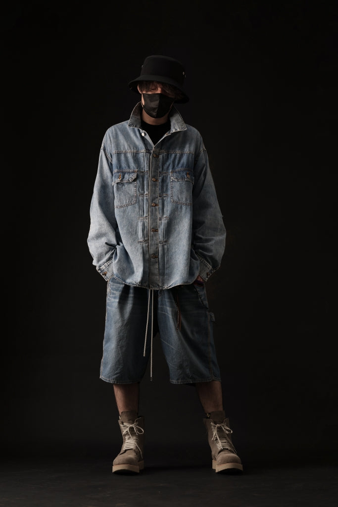 mastermind WORLD LIGHT OZ SELVEDGE DENIM SHIRT / SPECIAL WATER REPELLENT