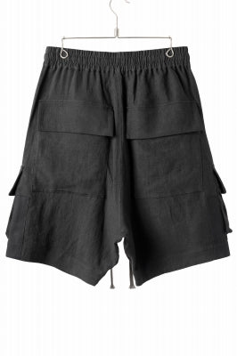 A.F ARTEFACT CARGO POCKET SARROUEL SHORTS / NATURAL LINEN