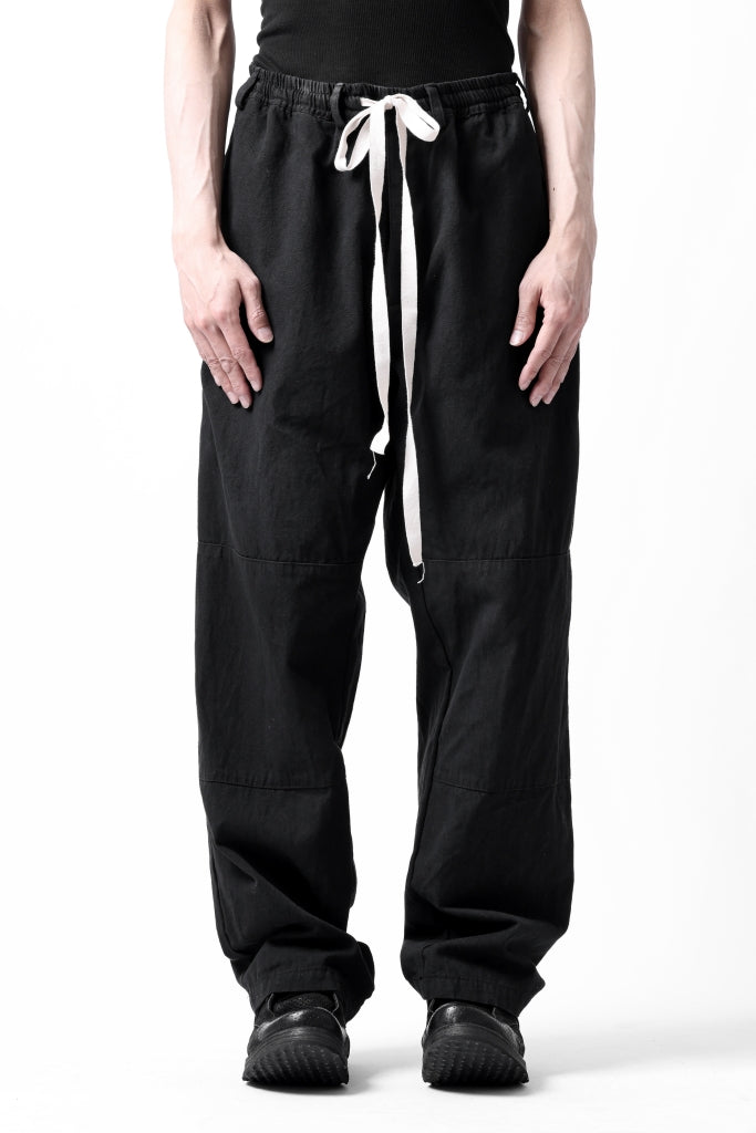 _vital easy straight trousers / cotton linen loose ox