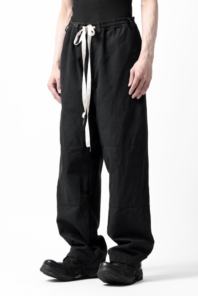 _vital easy straight trousers / cotton linen loose ox