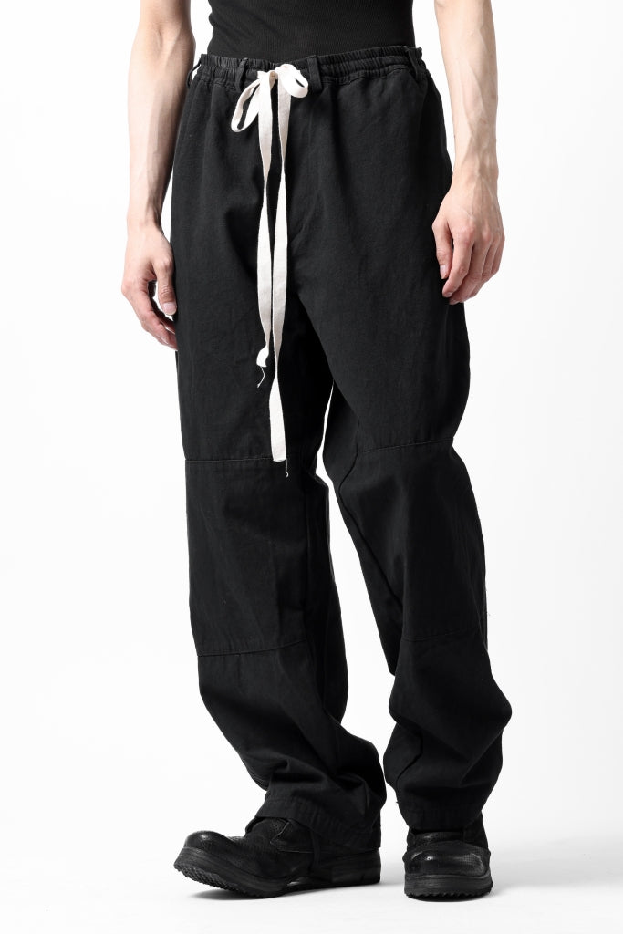 _vital easy straight trousers / cotton linen loose ox