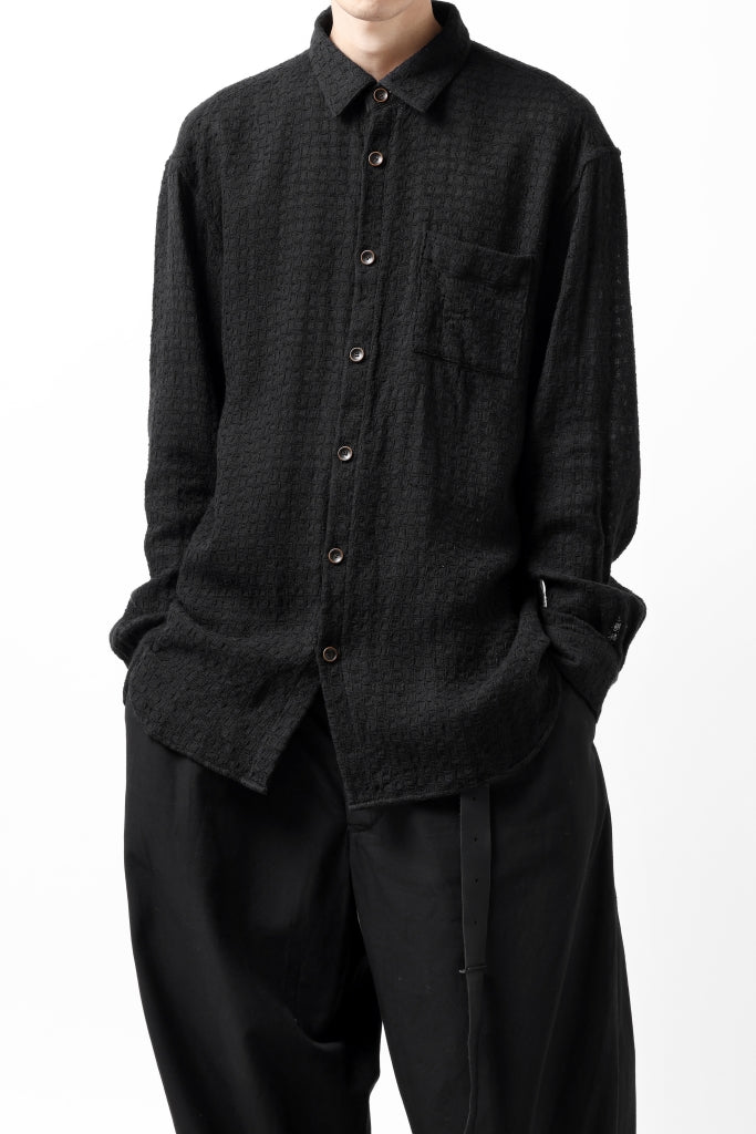 YUTA MATSUOKA plain shirt / dobby check