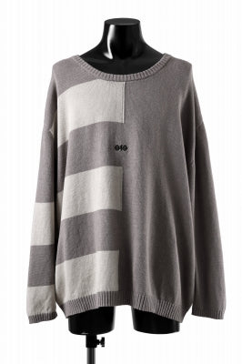 A.F ARTEFACT STRIPES COMBI SUMMER KNIT TOPS / COTTON LINEN