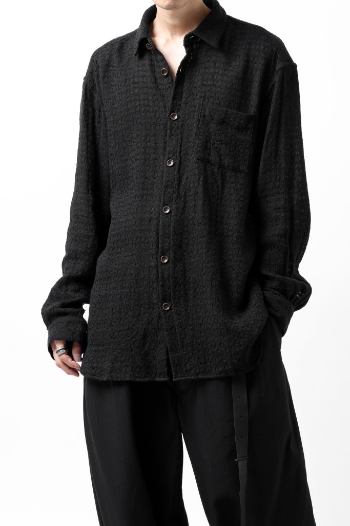 YUTA MATSUOKA plain shirt / dobby check