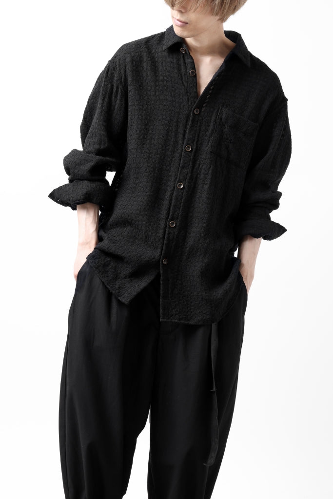 YUTA MATSUOKA plain shirt / dobby check