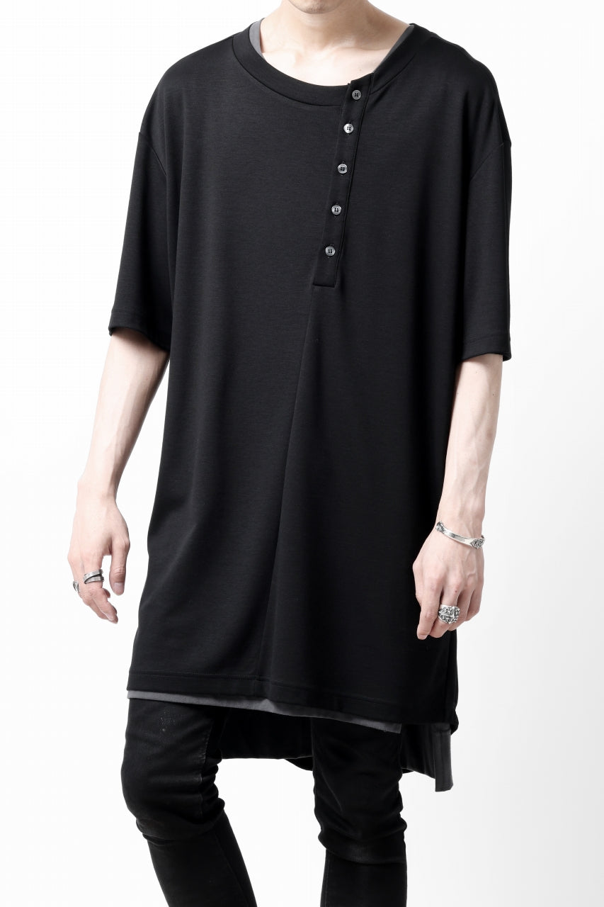 LEMURIA BIAS HENRY NECK S/S TOP / DELAVIS PUNCH ROME