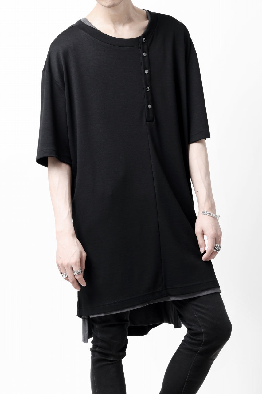 LEMURIA BIAS HENRY NECK S/S TOP / DELAVIS PUNCH ROME