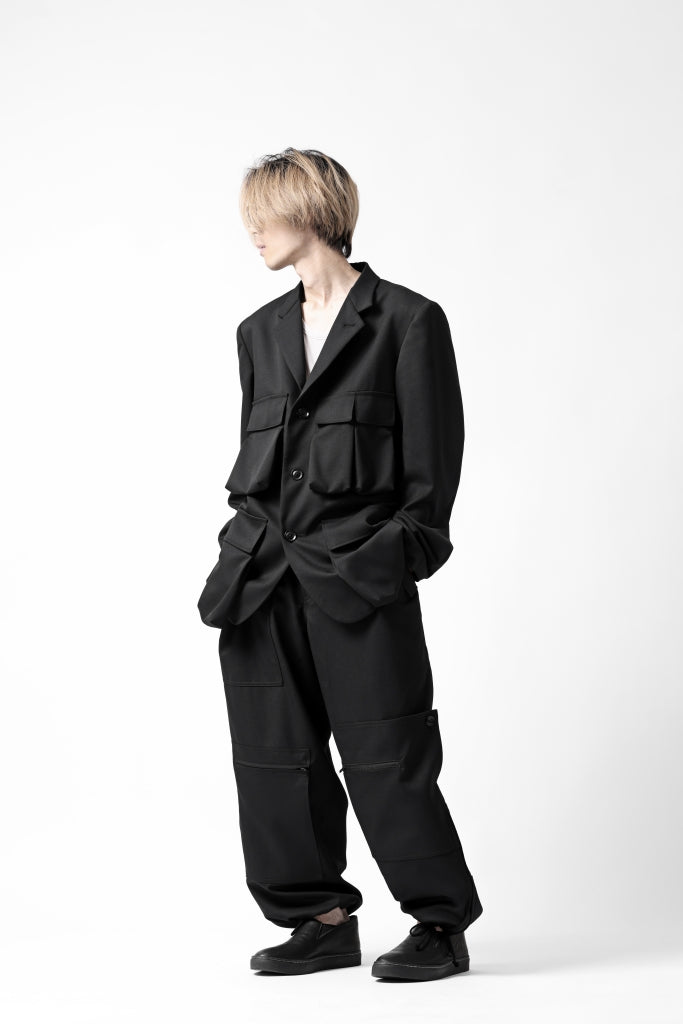 Y's BANG ON! No.163 GABARDINE SOLID POCKET JACKET