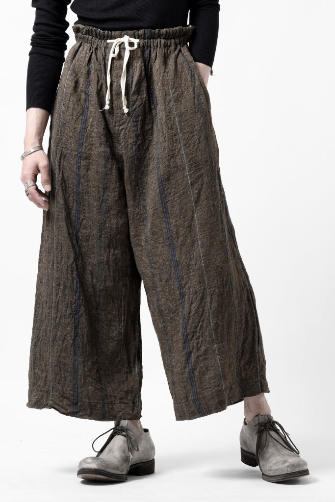 YUTA MATSUOKA buggy trousers / natural wrinkles linen