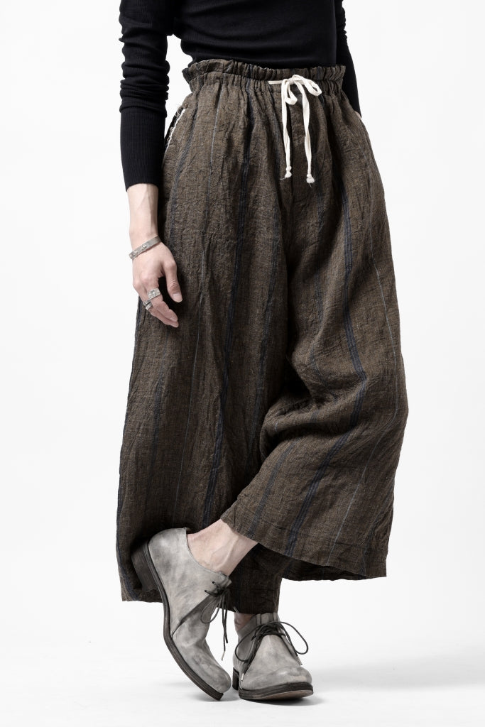 YUTA MATSUOKA buggy trousers / natural wrinkles linen