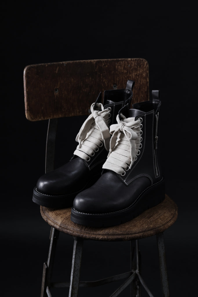 A.F ARTEFACT × Portaille DOUBLE SIDE ZIP BOOTS / ITALIAN VACHETTA SMOOTH