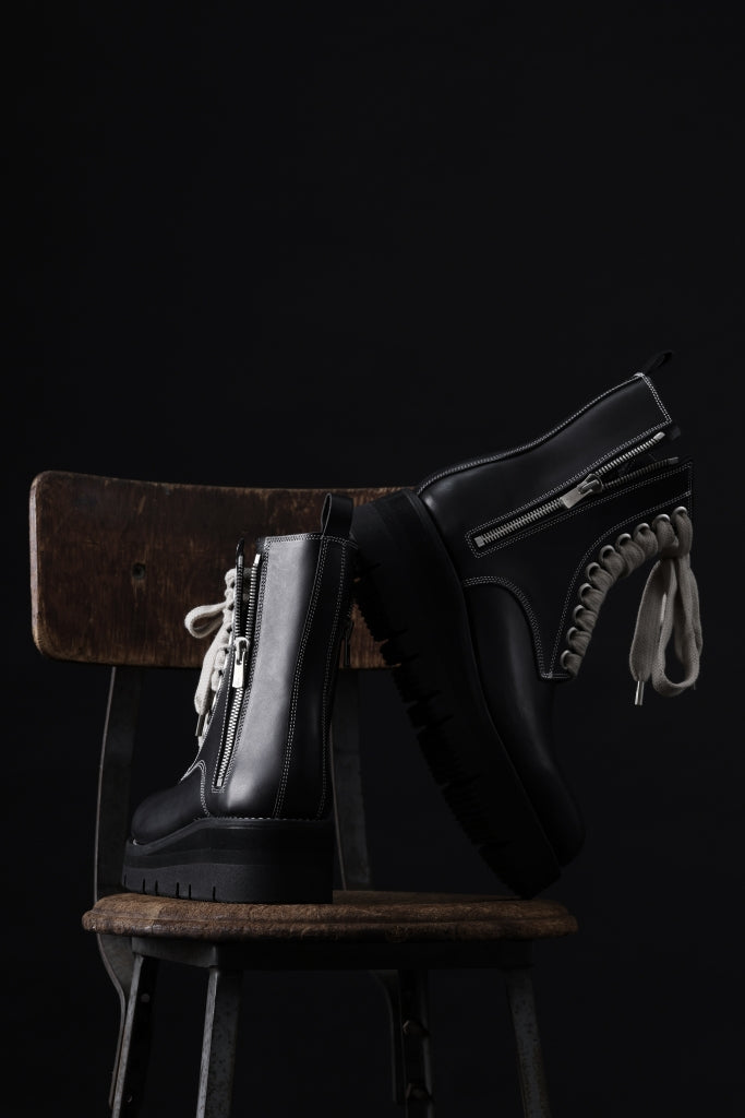 A.F ARTEFACT × Portaille DOUBLE SIDE ZIP BOOTS / ITALIAN VACHETTA SMOOTH