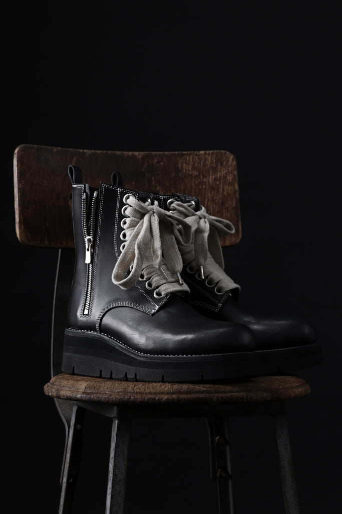 A.F ARTEFACT × Portaille DOUBLE SIDE ZIP BOOTS / ITALIAN VACHETTA SMOOTH